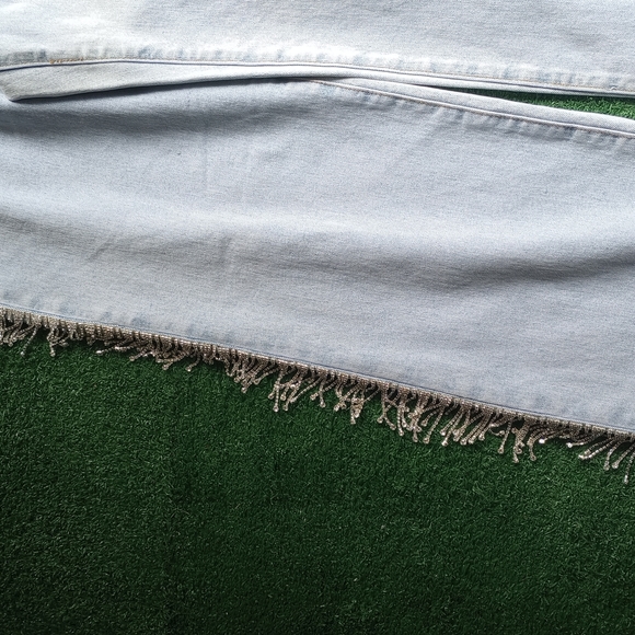 AKIRA CRYSTAL FRINGED JEANS - Picture 8 of 16